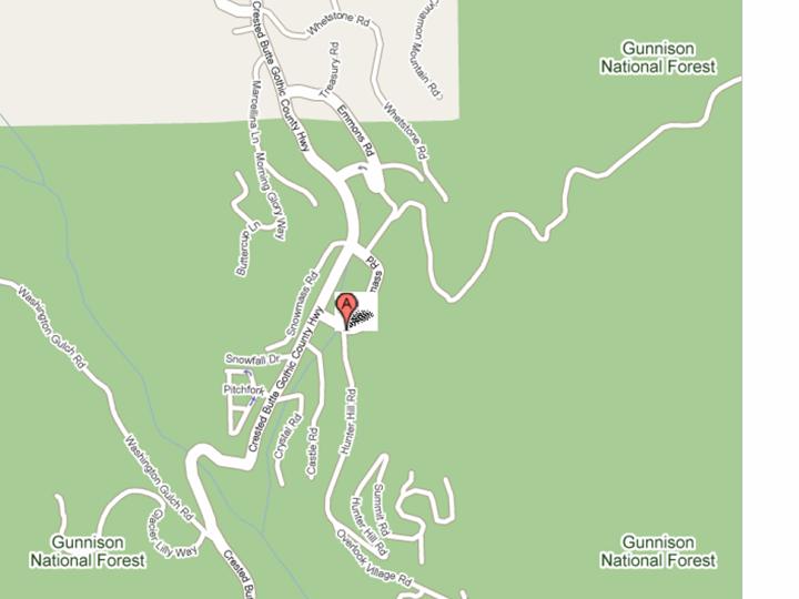 Map of Mt Crested Butte